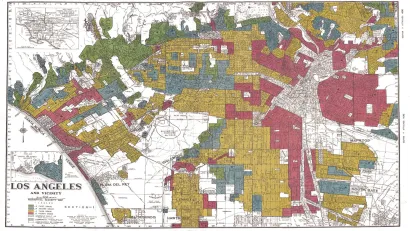 Los Angeles in 1939, as determined by the Home Owners’ Loan Corporation (HOLC).